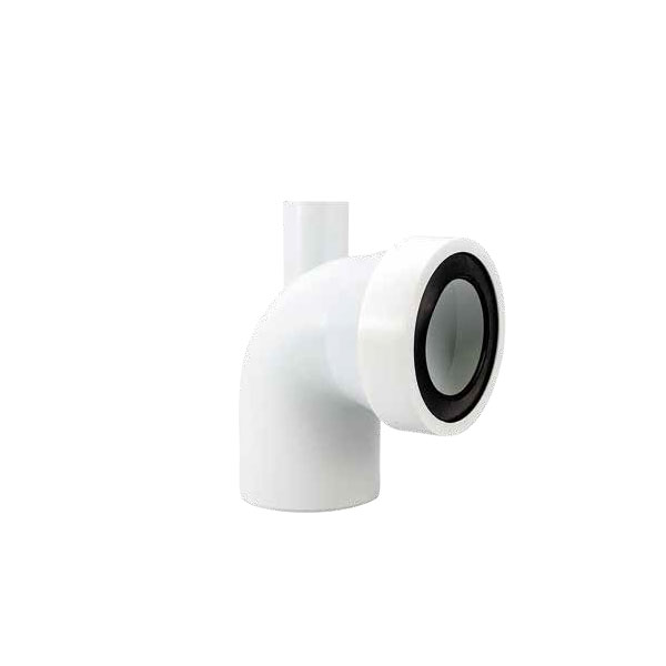 PROLUNGHE M PER SCARICO WC TIPO 90° RIGIDO CORTO CON TROPPO PIENO 