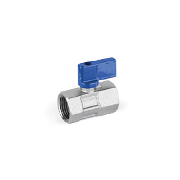 VALVOLE A SFERA FF 1/2" MANIGLIA BLU METALLICA 