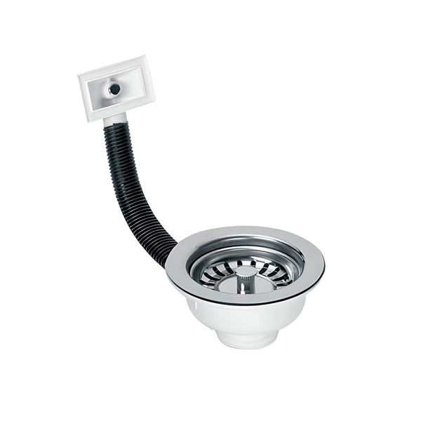 TROPPO PIENO RETTANGOLARE PER LAVELLI CON PILETTA BASKET 1"1/2 